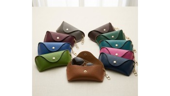 Lisetta Clip-On Leather Eyewear Case
